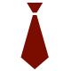 Red neck tie
