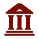 An illustration of a red three column structure.