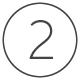 The number two inside of a circle.