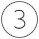 The number three inside of a circle.
