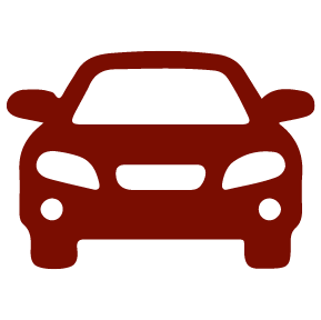 An illustration of a red car.